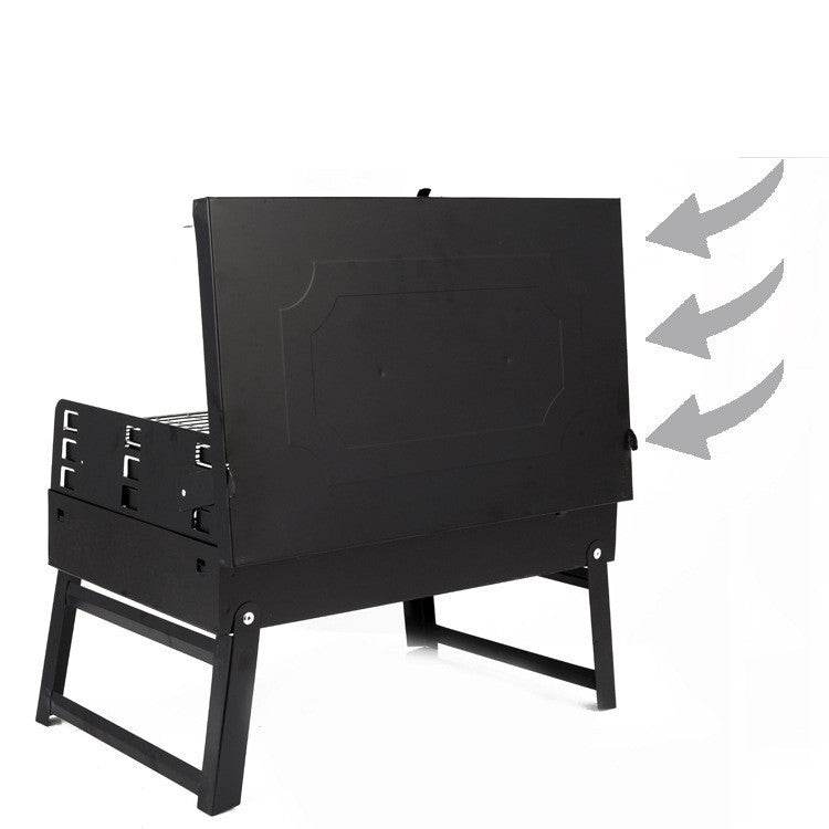 Portable Charcoal Grill Folding Box Grill - Mubimart