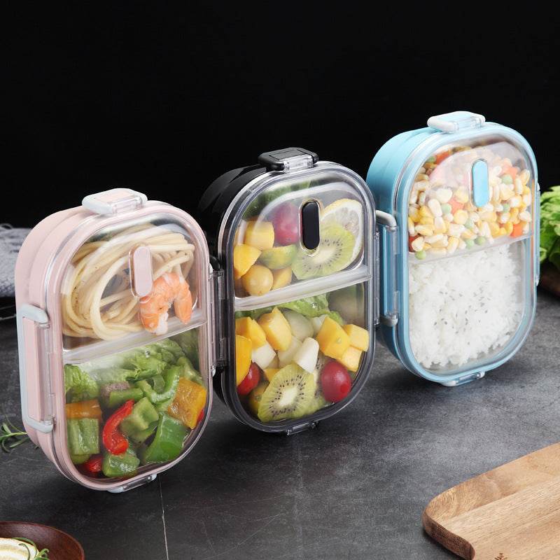 Portable Children's Lunch Box, 304 Stainless Steel Bento, Kitchen Leak Proof Food Box for Kids - Mubimart