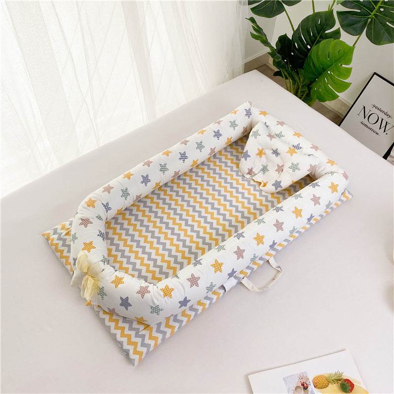 Portable Crib Bed Removable And Washable Newborn Baby Sleeping Artifact Foldable Bionic Bed - Mubimart