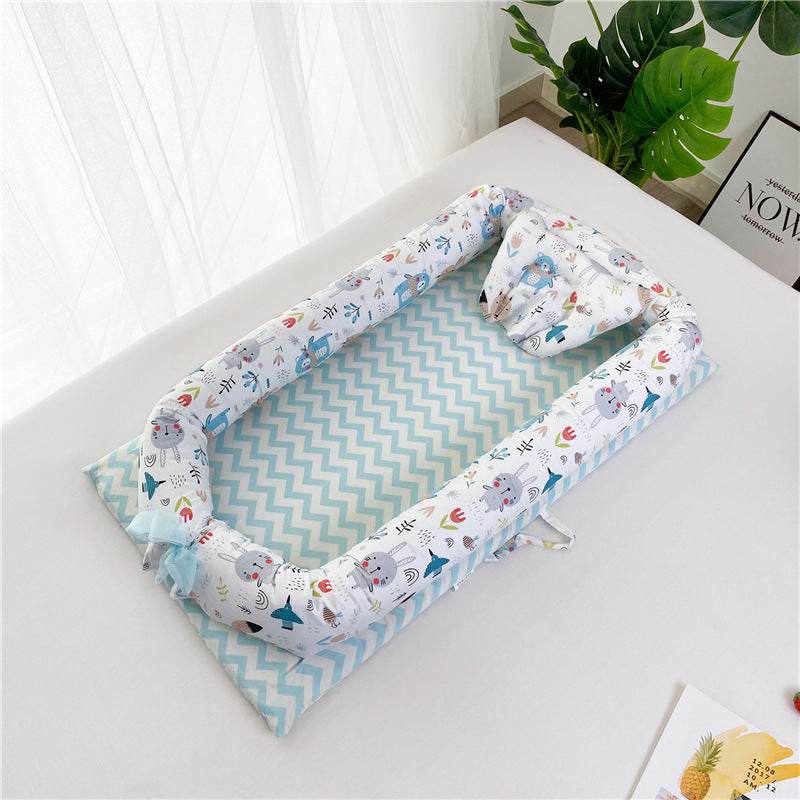 Portable Crib Bed Removable And Washable Newborn Baby Sleeping Artifact Foldable Bionic Bed - Mubimart