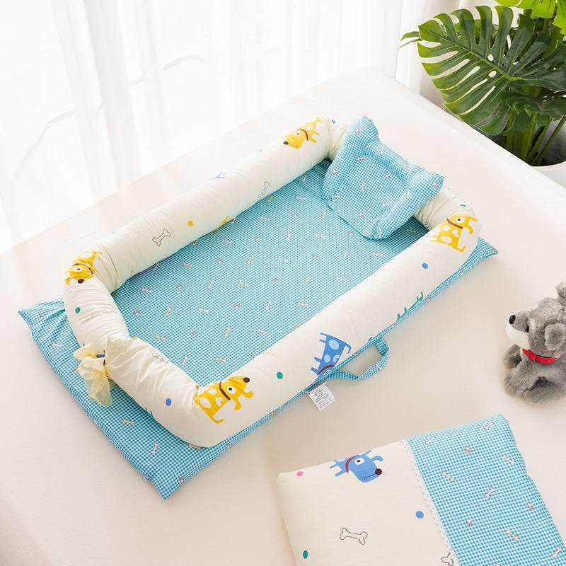 Portable Crib Bed Removable And Washable Newborn Baby Sleeping Artifact Foldable Bionic Bed - Mubimart