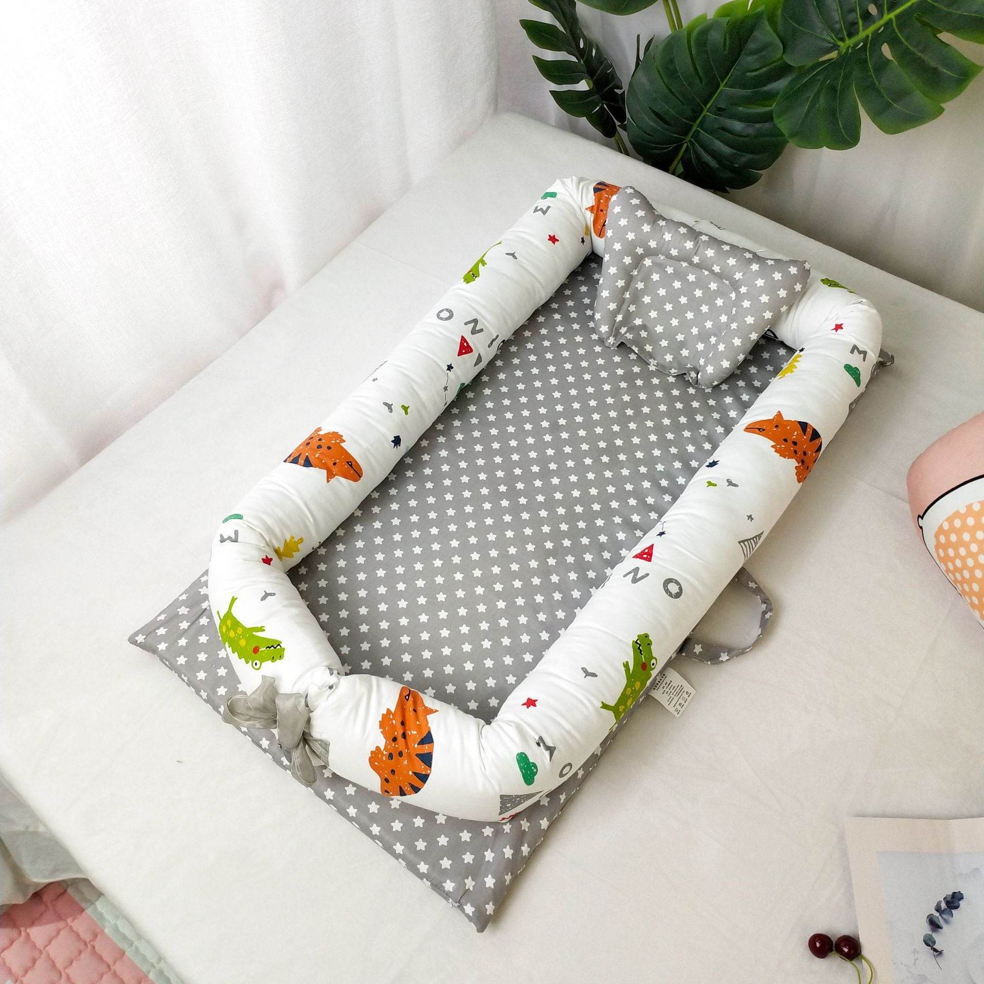 Portable Crib Bed Removable And Washable Newborn Baby Sleeping Artifact Foldable Bionic Bed - Mubimart
