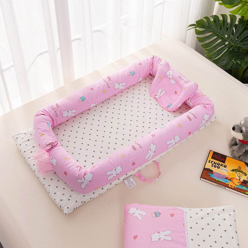 Portable Crib Bed Removable And Washable Newborn Baby Sleeping Artifact Foldable Bionic Bed - Mubimart