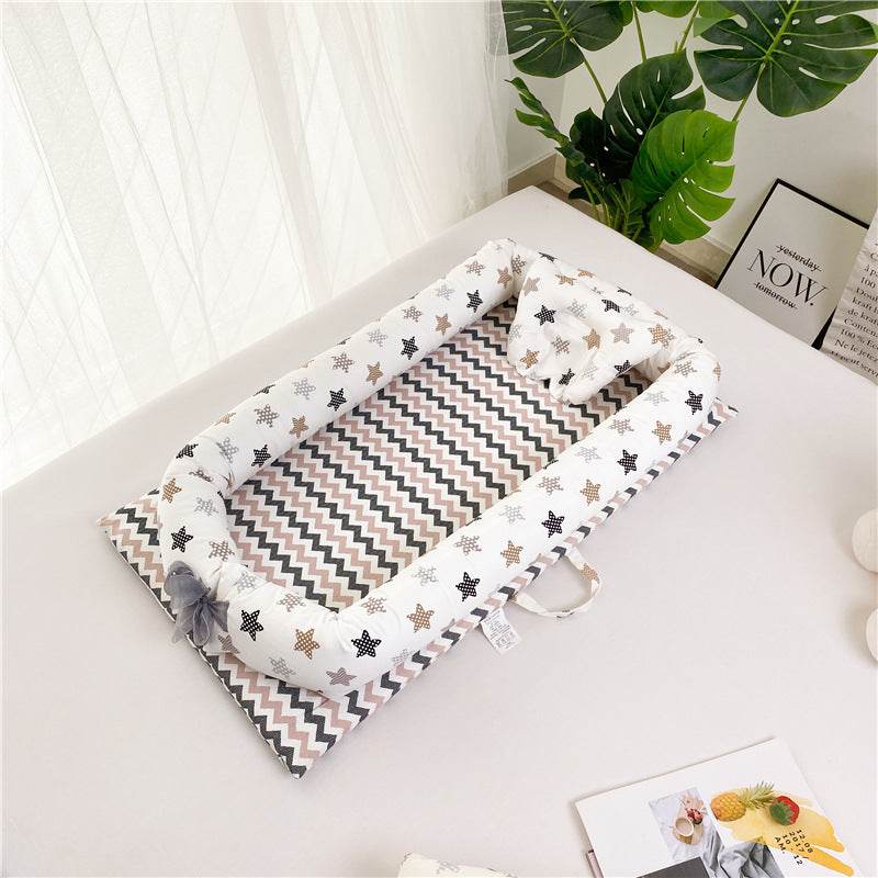 Portable Crib Bed Removable And Washable Newborn Baby Sleeping Artifact Foldable Bionic Bed - Mubimart