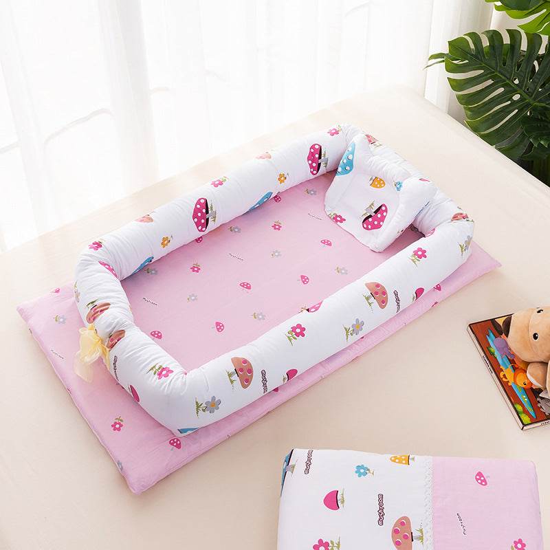 Portable Crib Bed Removable And Washable Newborn Baby Sleeping Artifact Foldable Bionic Bed - Mubimart