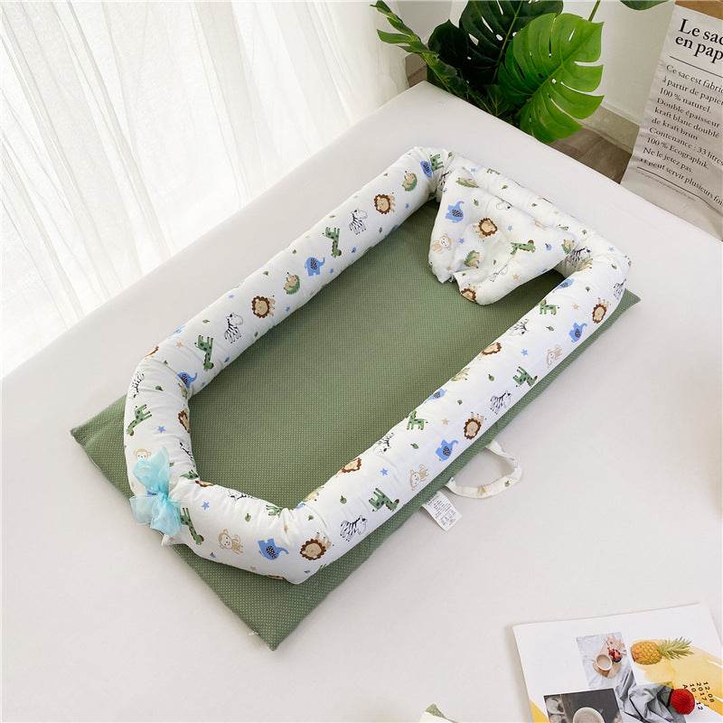 Portable Crib Bed Removable And Washable Newborn Baby Sleeping Artifact Foldable Bionic Bed - Mubimart