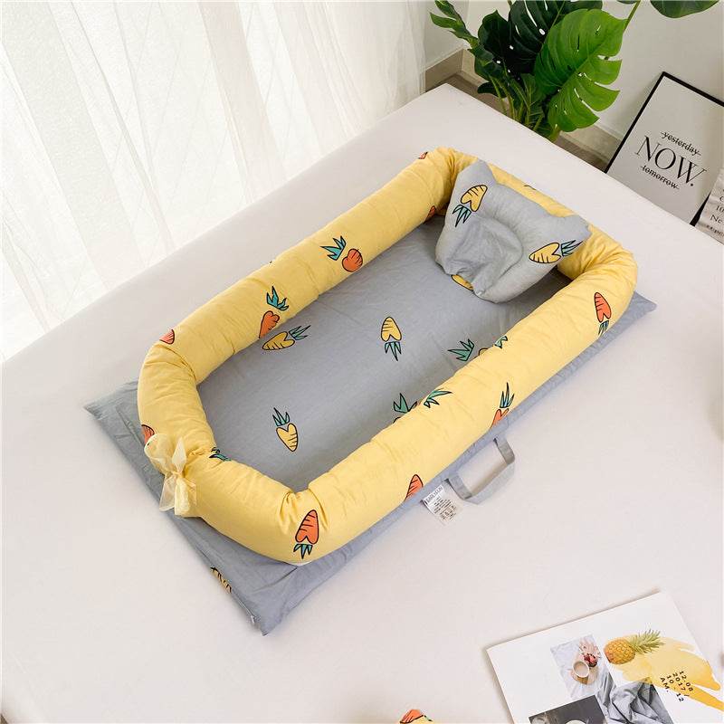 Portable Crib Bed Removable And Washable Newborn Baby Sleeping Artifact Foldable Bionic Bed - Mubimart