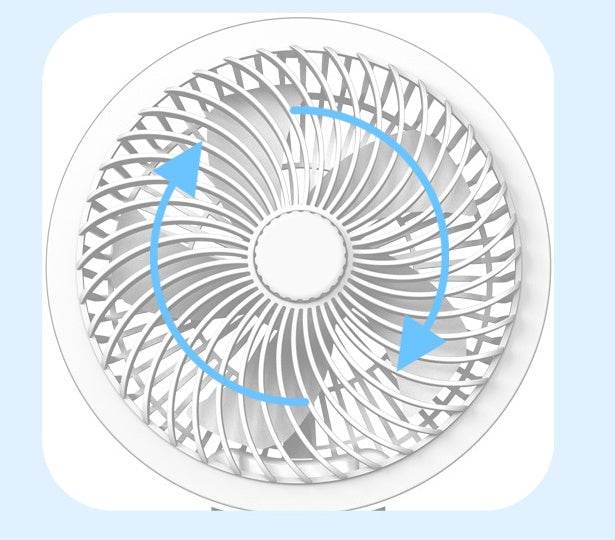 Portable Desk Electric Fan Wall Mounted Small Folding Portable Air Cooler Rechargeable Table Fan For Home Office - Mubimart