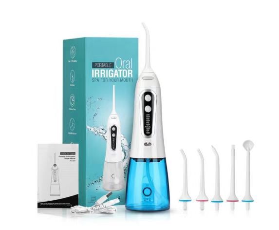 Portable Electric Flosser 6 Heads Set - Mubimart -  