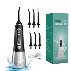 Portable Electric Flosser 6 Heads Set - Mubimart - Water Flosser 