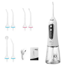 Portable Electric Flosser 6 Heads Set - Mubimart -  