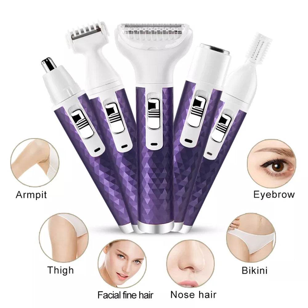 Portable Electric Razor For Women Body Nose Hair Trimmer Face Shavers Eyebrow Legs Armpit Bikini Hair Remover Women Epilator - Mubimart