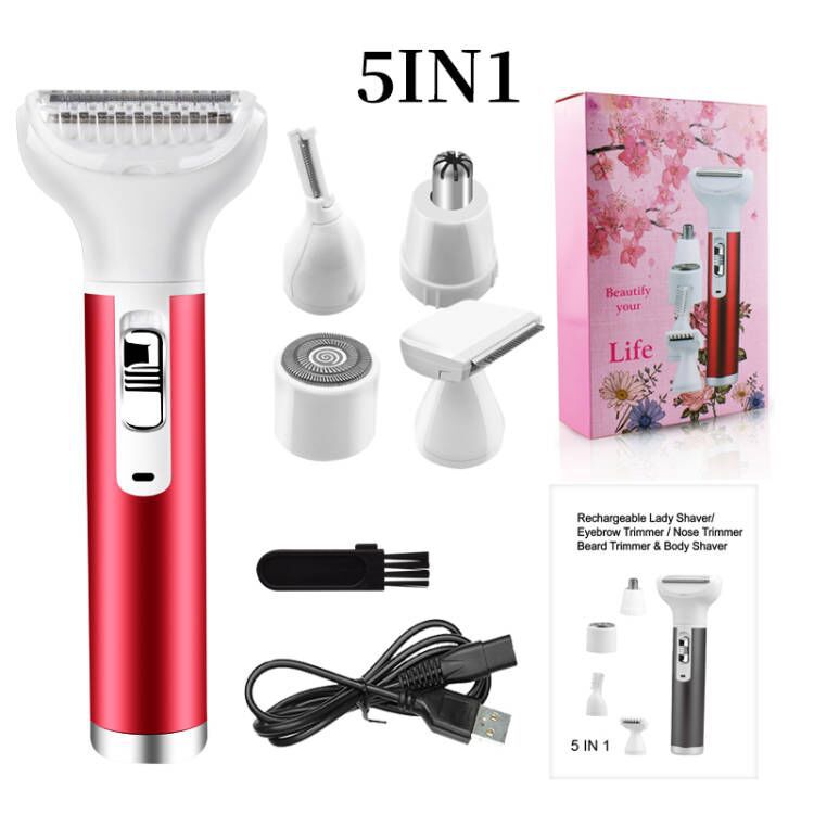 Portable Electric Razor For Women Body Nose Hair Trimmer Face Shavers Eyebrow Legs Armpit Bikini Hair Remover Women Epilator - Mubimart -  