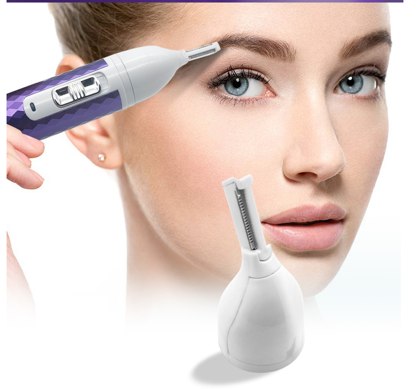 Portable Electric Razor For Women Body Nose Hair Trimmer Face Shavers Eyebrow Legs Armpit Bikini Hair Remover Women Epilator - Mubimart -  