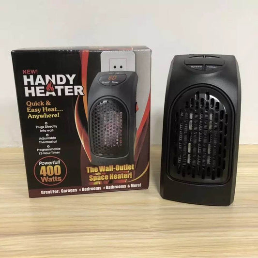 Portable Electric Wall Heater Plug and Play Heater Warmer Adjustable Thermostat Home - Mubimart