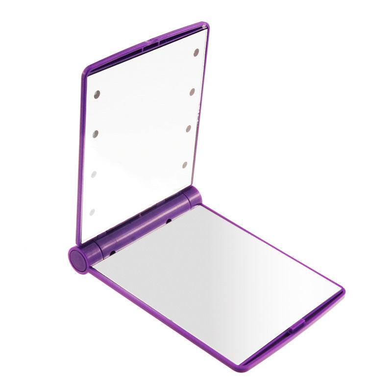 Portable Folding Mini Lighted Makeup Mirror - Mubimart