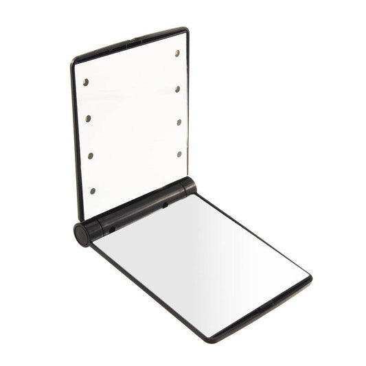 Portable Folding Mini Lighted Makeup Mirror - Mubimart