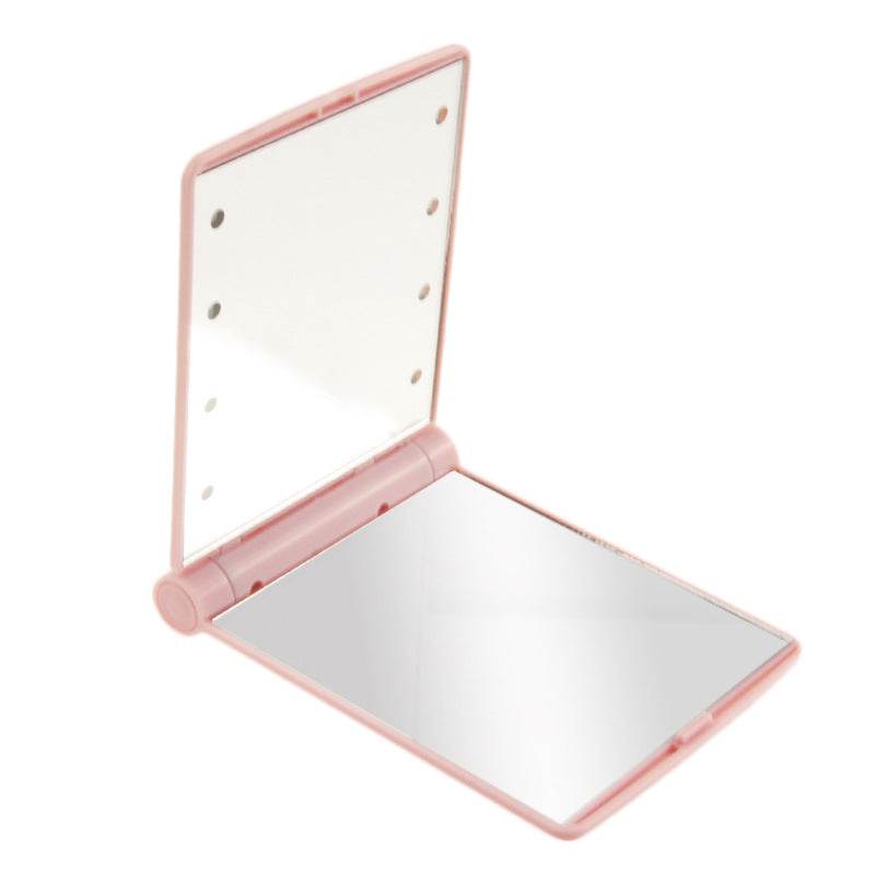 Portable Folding Mini Lighted Makeup Mirror - Mubimart