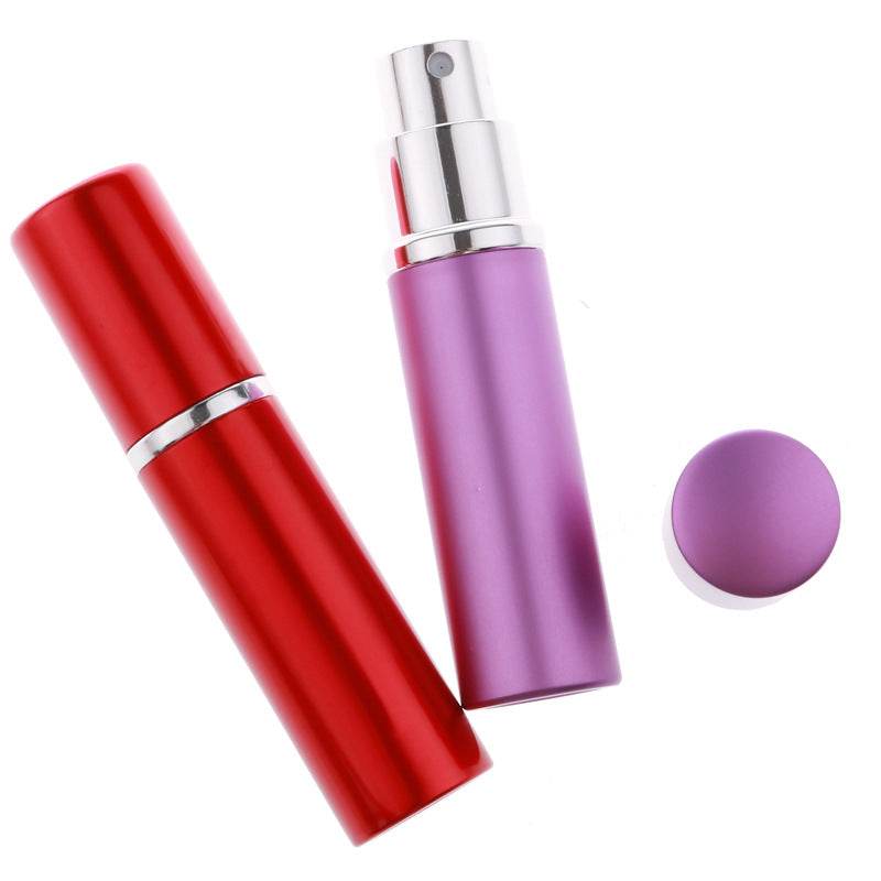 Portable Glass Spray Bottle With Flat Head Alumina Shell - Mubimart