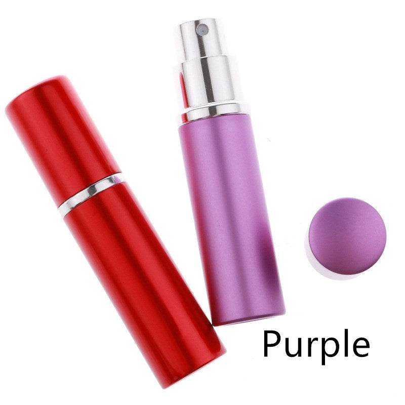 Portable Glass Spray Bottle With Flat Head Alumina Shell - Mubimart