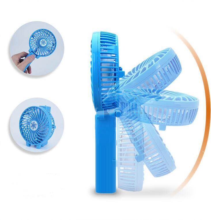 Portable Mini Hand Fan USB Rechargeable Foldable Handheld Fan - Mubimart