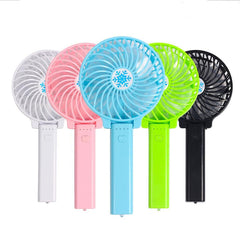 Portable Mini Hand Fan USB Rechargeable Foldable Handheld Fan - Mubimart -  