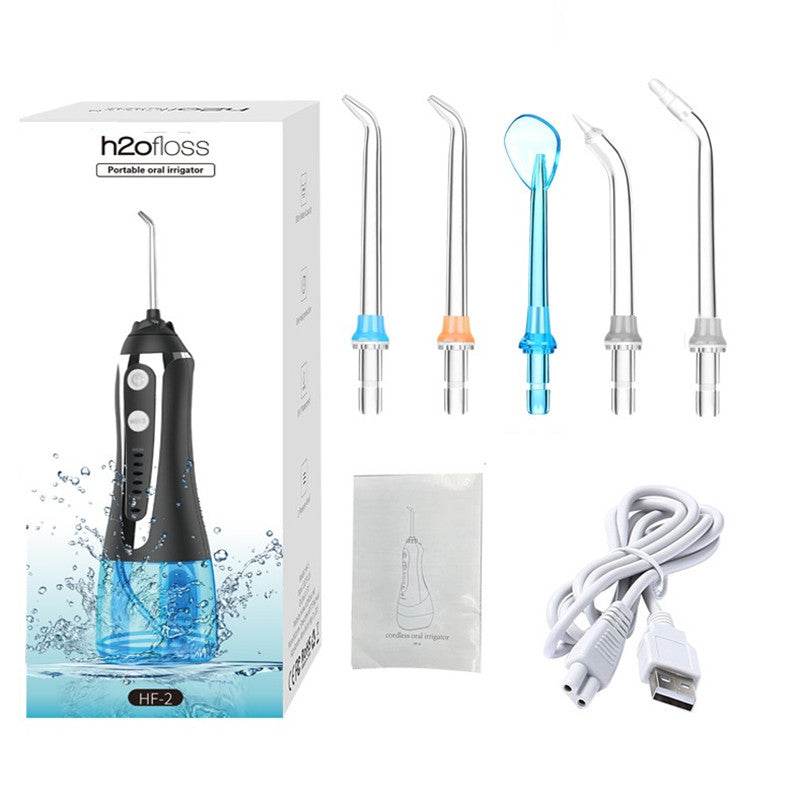 Portable Oral Irrigator 300ml Dental Water Flosser Jet 5 Mod - Mubimart