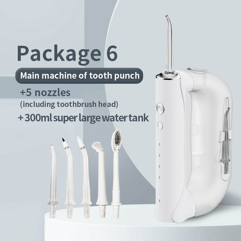 Portable Oral Irrigator 300ml Large Water Electric Irrigador Bucal Water Flosser Tooth Cleaner - Mubimart