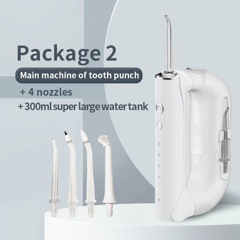 Portable Oral Irrigator 300ml Large Water Electric Irrigador Bucal Water Flosser Tooth Cleaner - Mubimart