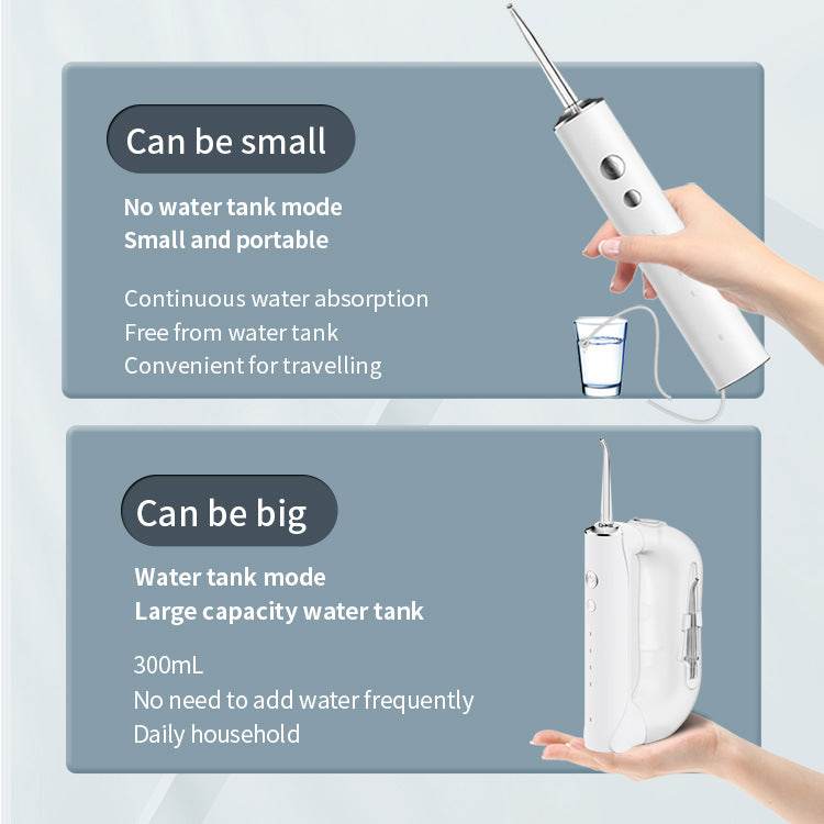 Portable Oral Irrigator 300ml Large Water Electric Irrigador Bucal Water Flosser Tooth Cleaner - Mubimart