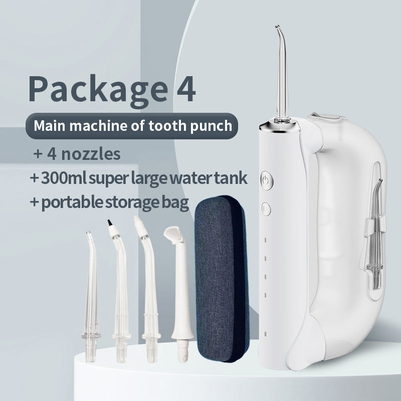 Portable Oral Irrigator 300ml Large Water Electric Irrigador Bucal Water Flosser Tooth Cleaner - Mubimart -  