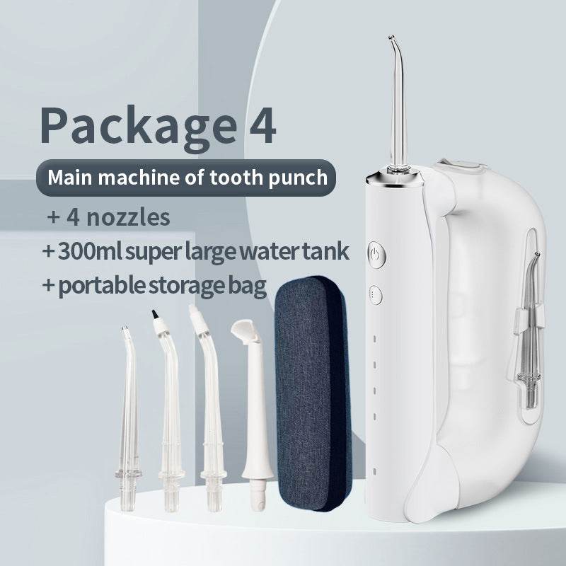 Portable Oral Irrigator 300ml Large Water Electric Irrigador Bucal Water Flosser Tooth Cleaner - Mubimart