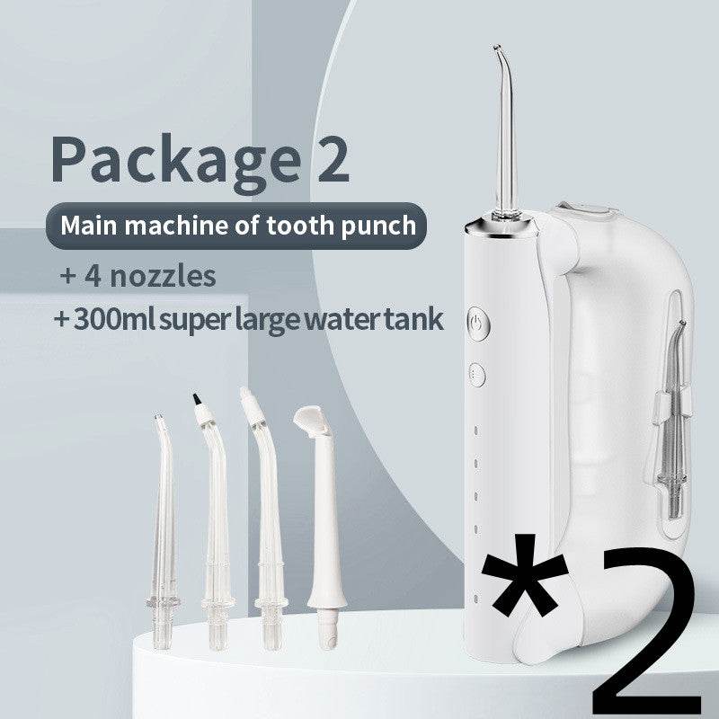 Portable Oral Irrigator 300ml Large Water Electric Irrigador Bucal Water Flosser Tooth Cleaner - Mubimart