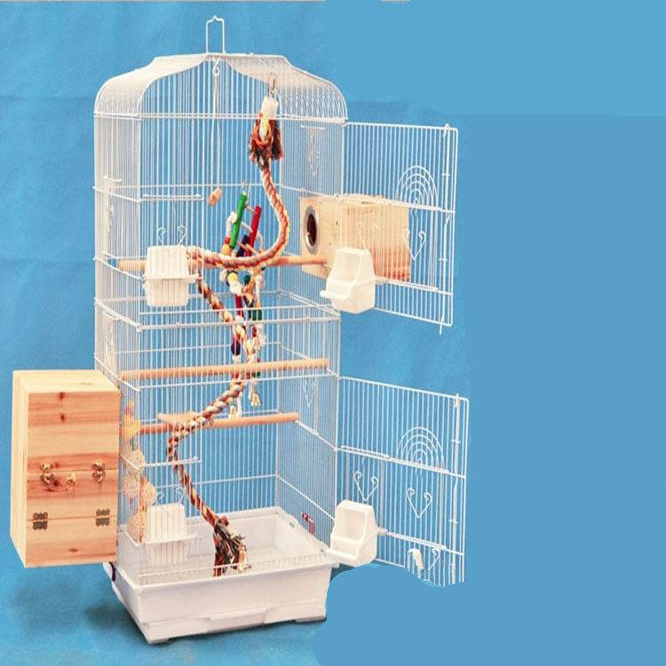 Portable Pet Display Cage Wire Bird Cage Parrot Cage - Mubimart