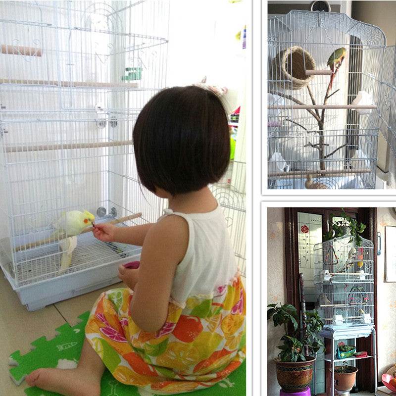 Portable Pet Display Cage Wire Bird Cage Parrot Cage - Mubimart