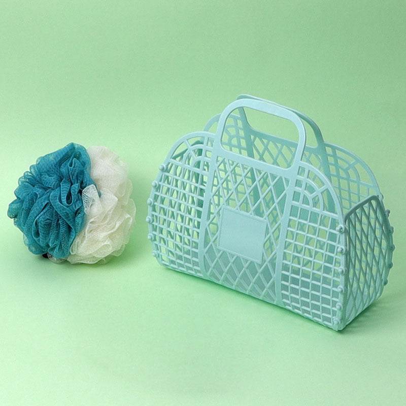 Portable Plastic Sundries Storage Basket - Mubimart