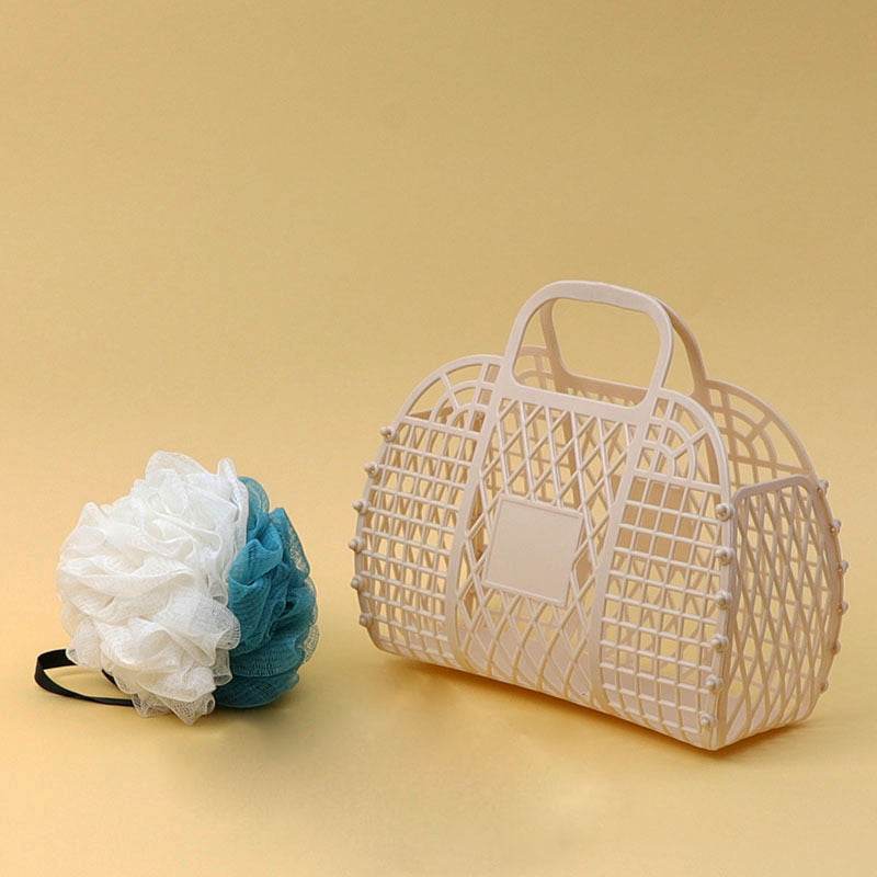 Portable Plastic Sundries Storage Basket - Mubimart