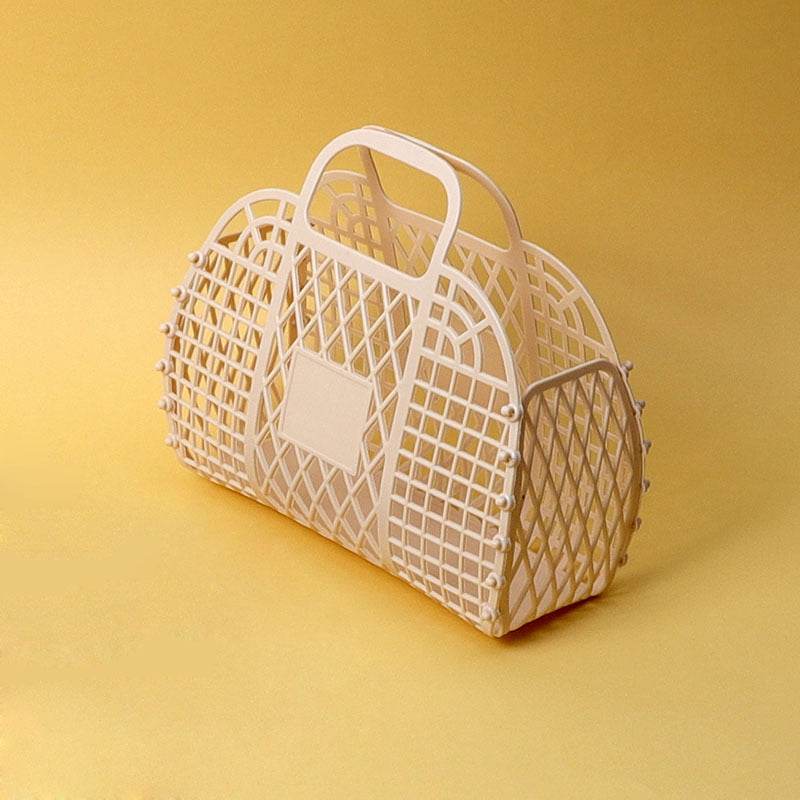 Portable Plastic Sundries Storage Basket - Mubimart