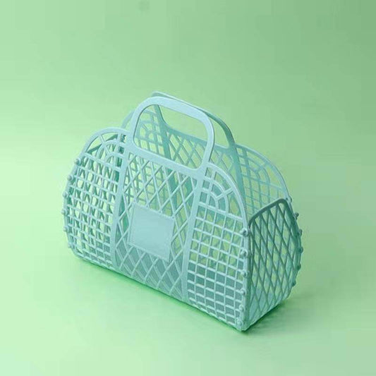 Portable Plastic Sundries Storage Basket - Mubimart
