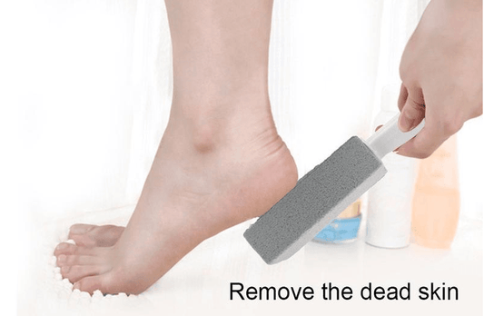 Portable Pumice Stone Water Toilet Bowl Cleaner Brush Wand Tile Sinks Bathtubs 360 Degrees Cleaning Tool - Mubimart