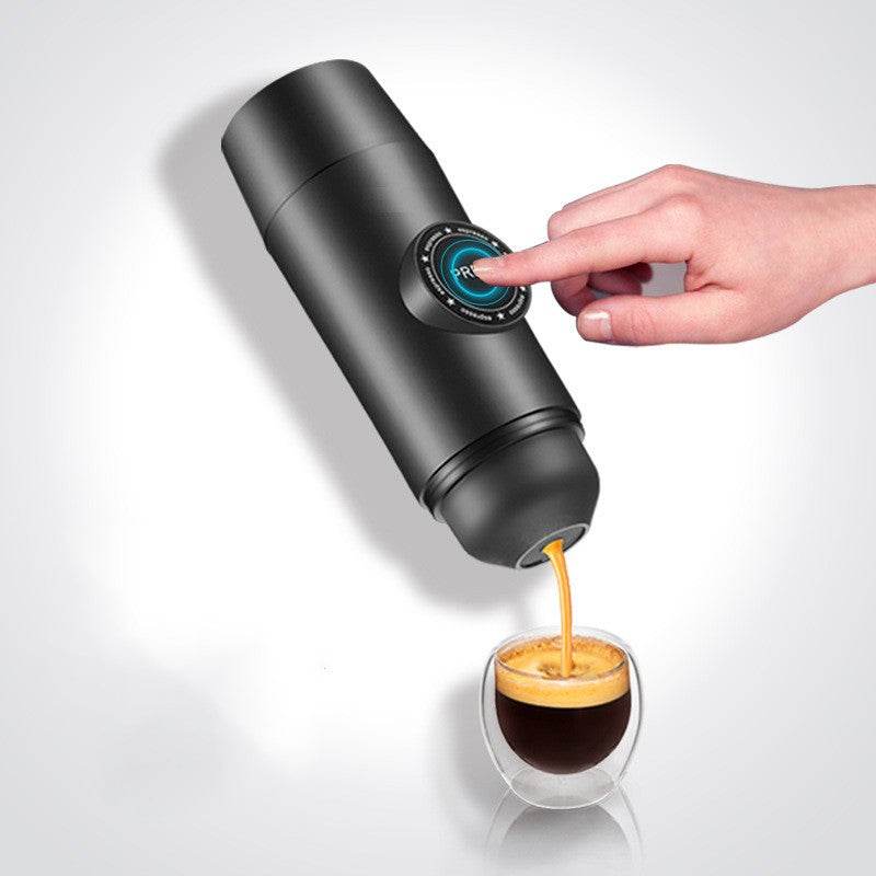 Portable Rechargeable Battery Espresso Machine Travel Car Coffee Powder Capsule Dual-Use Electric Mini - Mubimart