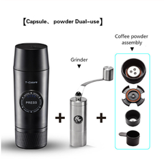 Portable Rechargeable Battery Espresso Machine Travel Car Coffee Powder Capsule Dual-Use Electric Mini - Mubimart -  