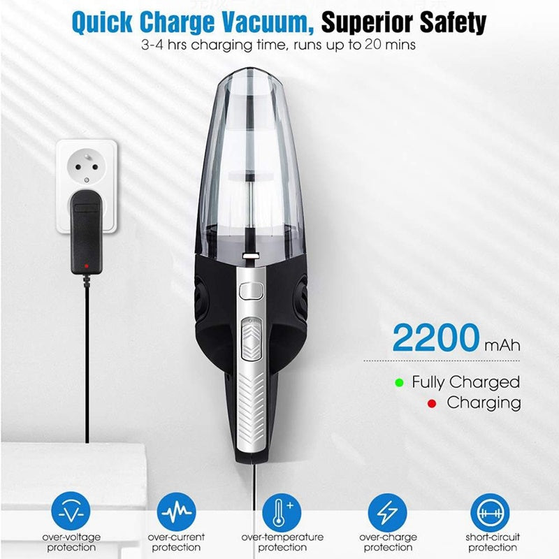 Portable Rechargeable Vacuum Cleaner - Mubimart -  