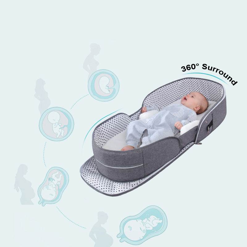 Portable Removable Folding Crib Baby Bed Mammy Bag - Mubimart