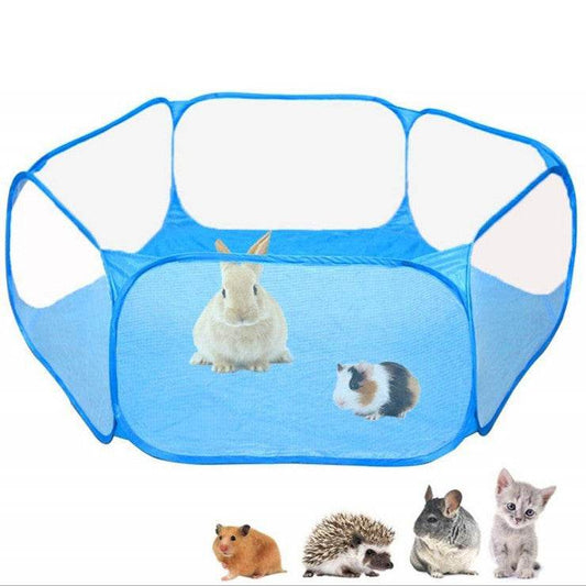 Portable Small Animal Playpen Folding Outdoor Indoor Exercise Pet Cage Tent - Mubimart