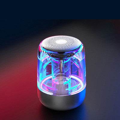 Portable Speakers Bluetooth Column Wireless Bluetooth Speaker Powerful Bass Radio with Variable Color LED Light - Mubimart