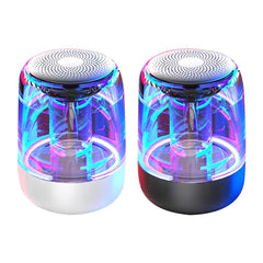 Portable Speakers Bluetooth Column Wireless Bluetooth Speaker Powerful Bass Radio with Variable Color LED Light - Mubimart -  