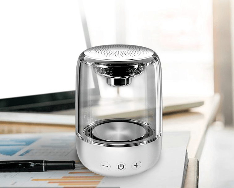 Portable Speakers Bluetooth Column Wireless Bluetooth Speaker Powerful Bass Radio with Variable Color LED Light - Mubimart