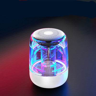 Portable Speakers Bluetooth Column Wireless Bluetooth Speaker Powerful Bass Radio with Variable Color LED Light - Mubimart