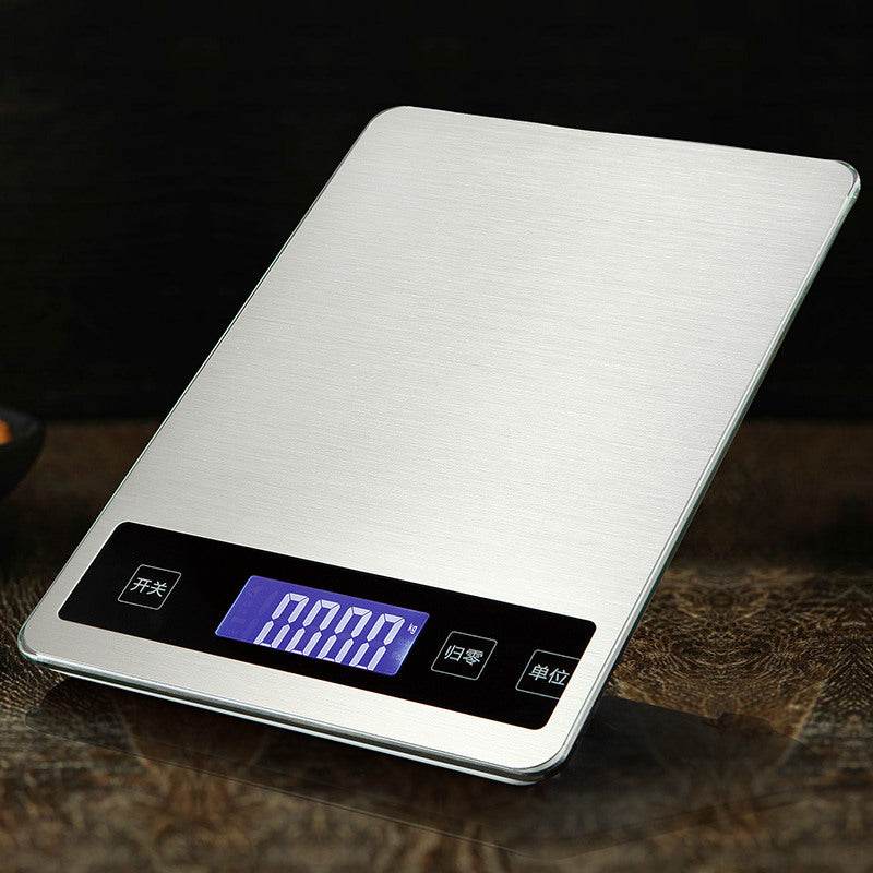 Portable Stainless Steel Kitchen Scale Household Food Electronic - Mubimart